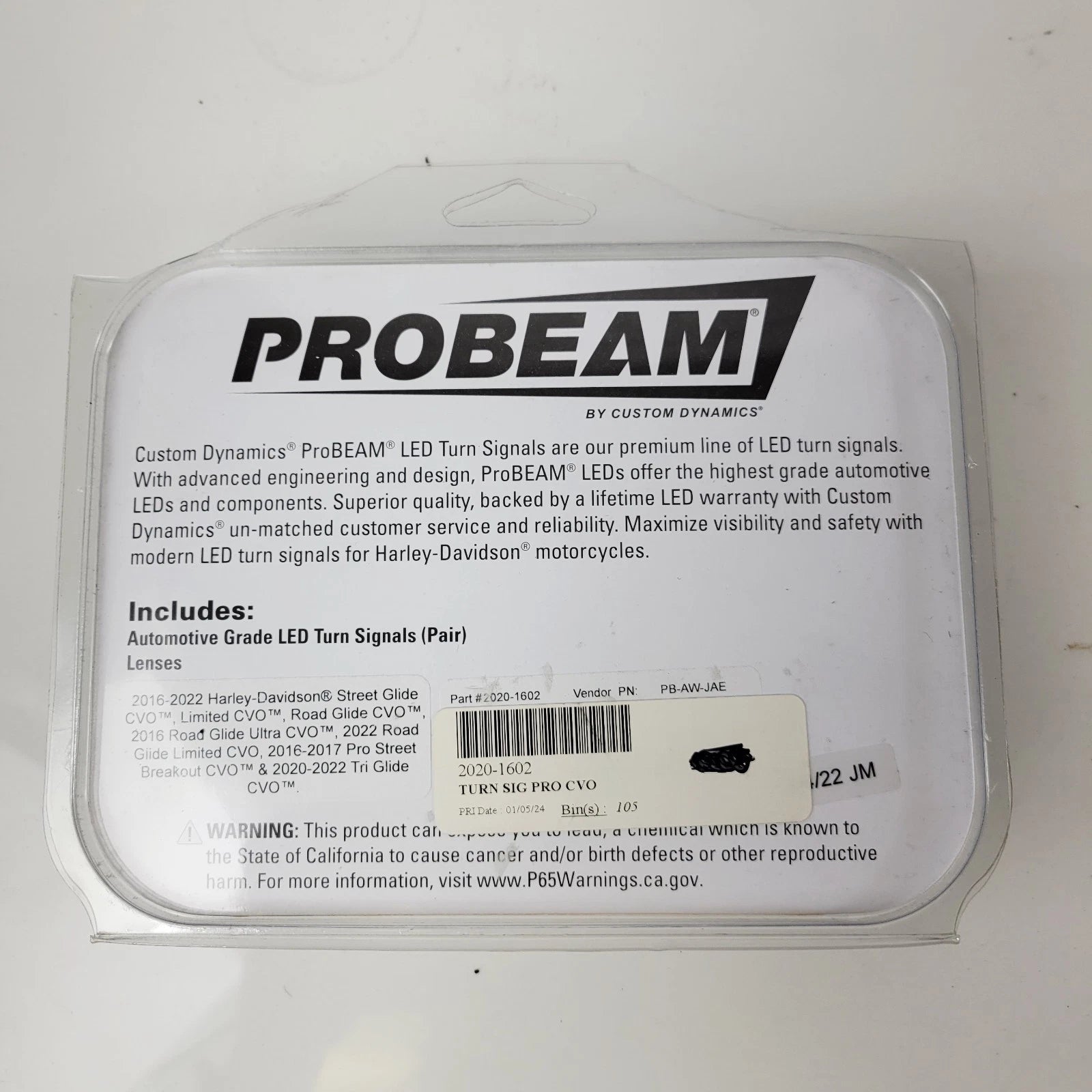 Custom Dynamics LED Turn Signal Kit Probeam for Harley Davidson (2020–2023)