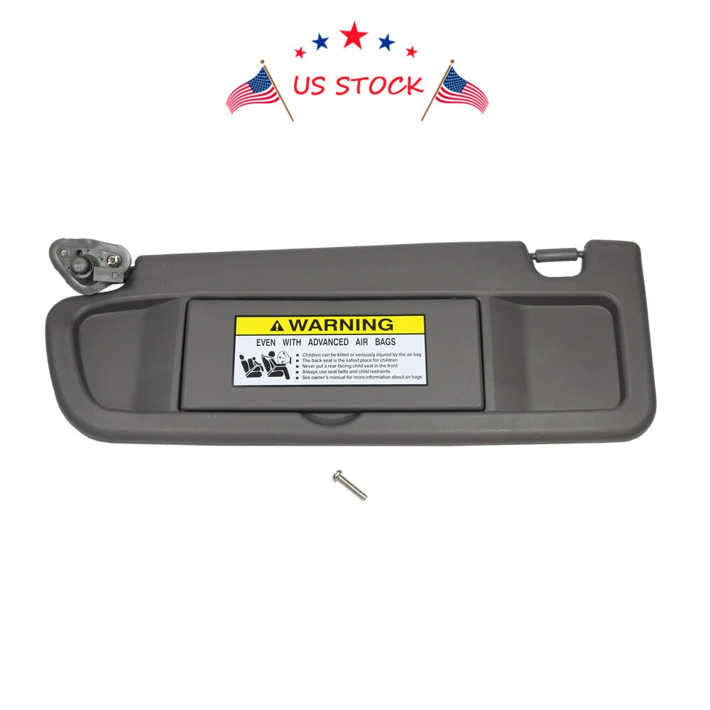 Driver Left Side Sun Visor for Honda Civic (2006-2011) Dark Gray
