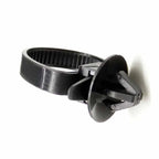 50 Pcs Black Nylon Cable Strap Push Mount Wire Tie Retainer Clip