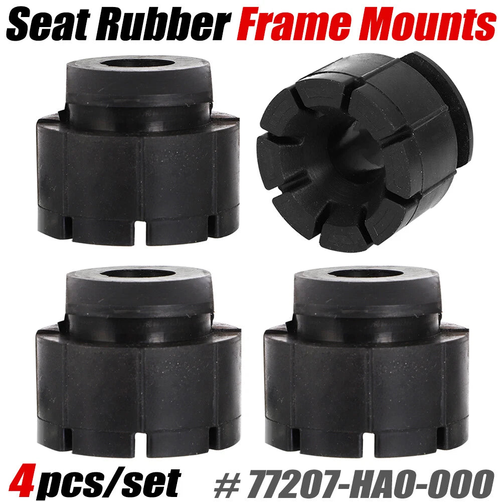 4X Seat Mounting Cushions for Honda ATC 200X 250R TRX 400EX 300EX (1985–2009) 77207-HA0-000