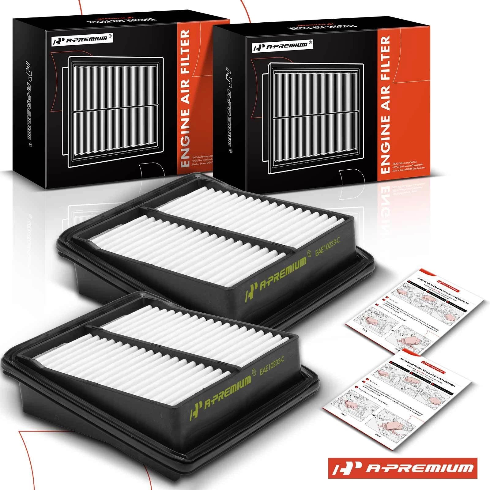 2X Engine Air Filter for Honda Fit (2007–2008)