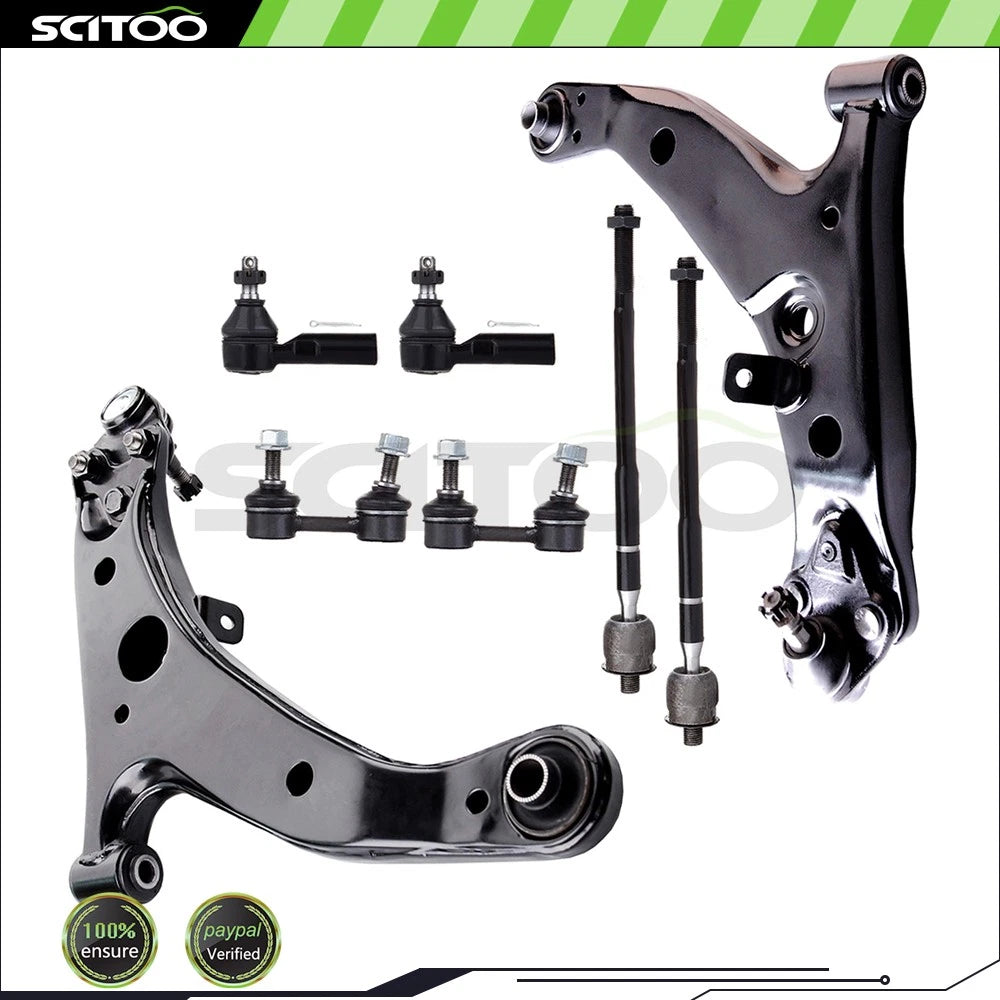 Front Lower Control Arm & Ball Joint Tie Rod End for Toyota Corolla (1996–2002)