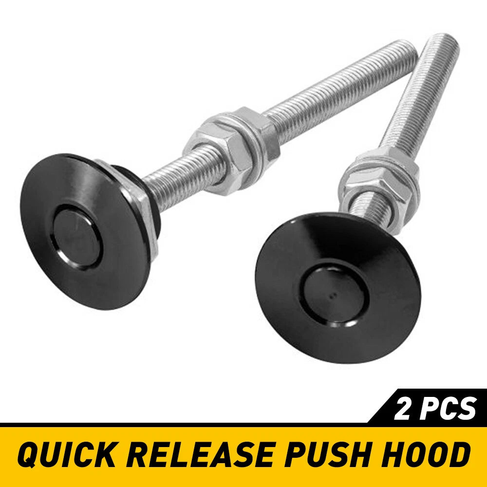 2X Quick Release Hood Pins Lock for Universal Applications