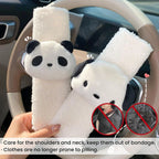 Seat Belt Cover Pads Plush Soft Panda Pattern for Car
