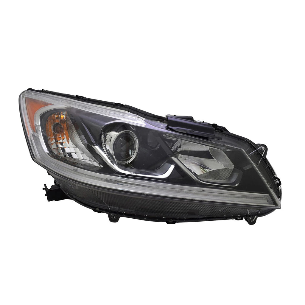 Passenger Halogen Headlight Assembly w LED DRL Replacement for Honda CR V (2017–2022)