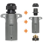 7 Way Round Socket Power Connector for Chevrolet Silverado 1500 (2019–2023)