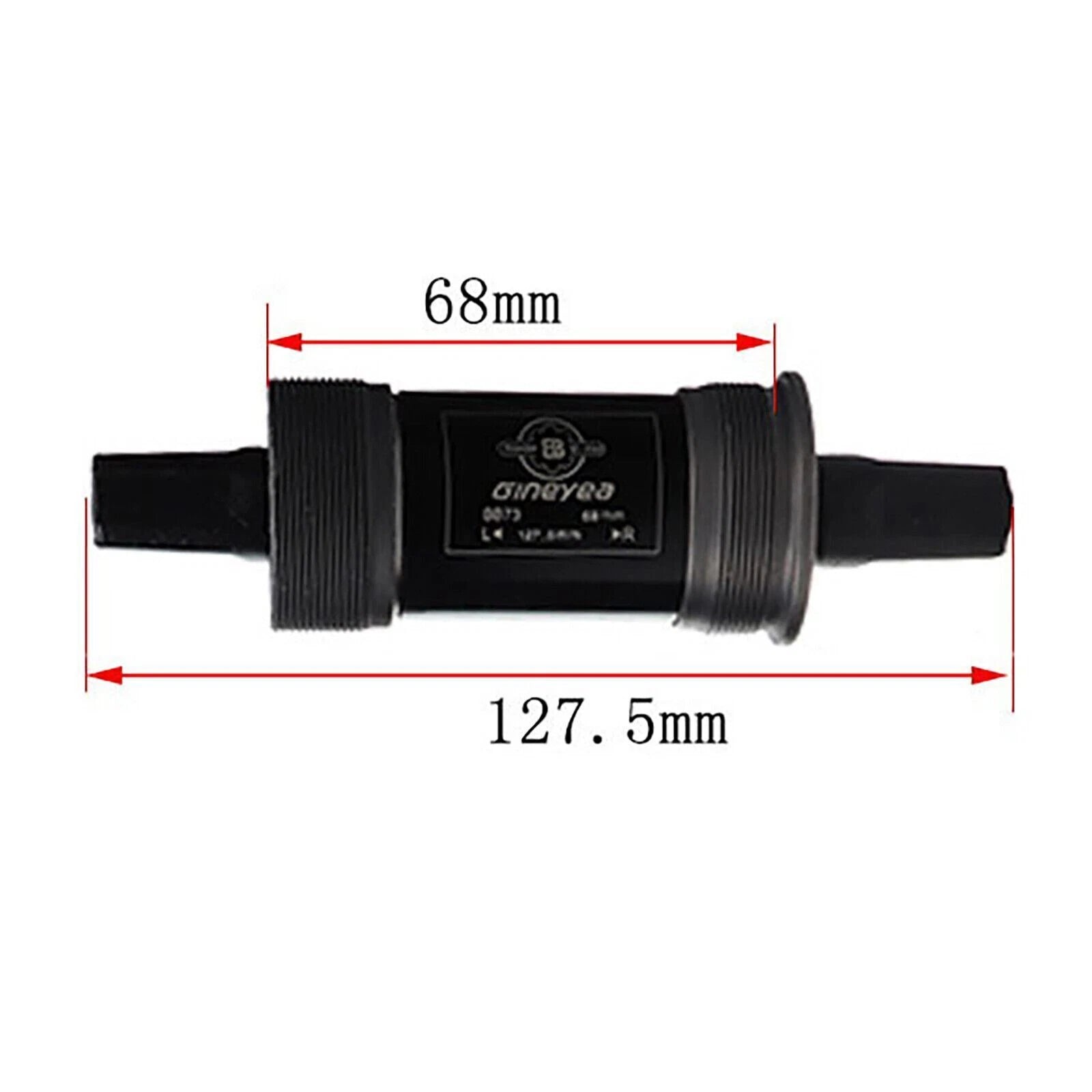Bicycle Bottom Bracket Square Taper Sealed Bearings Cartridge (127.5mm x 68mm)