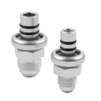 6AN & 8AN Silver Fuel Rail Fitting Adapter for Ford Mustang (1986-1998)