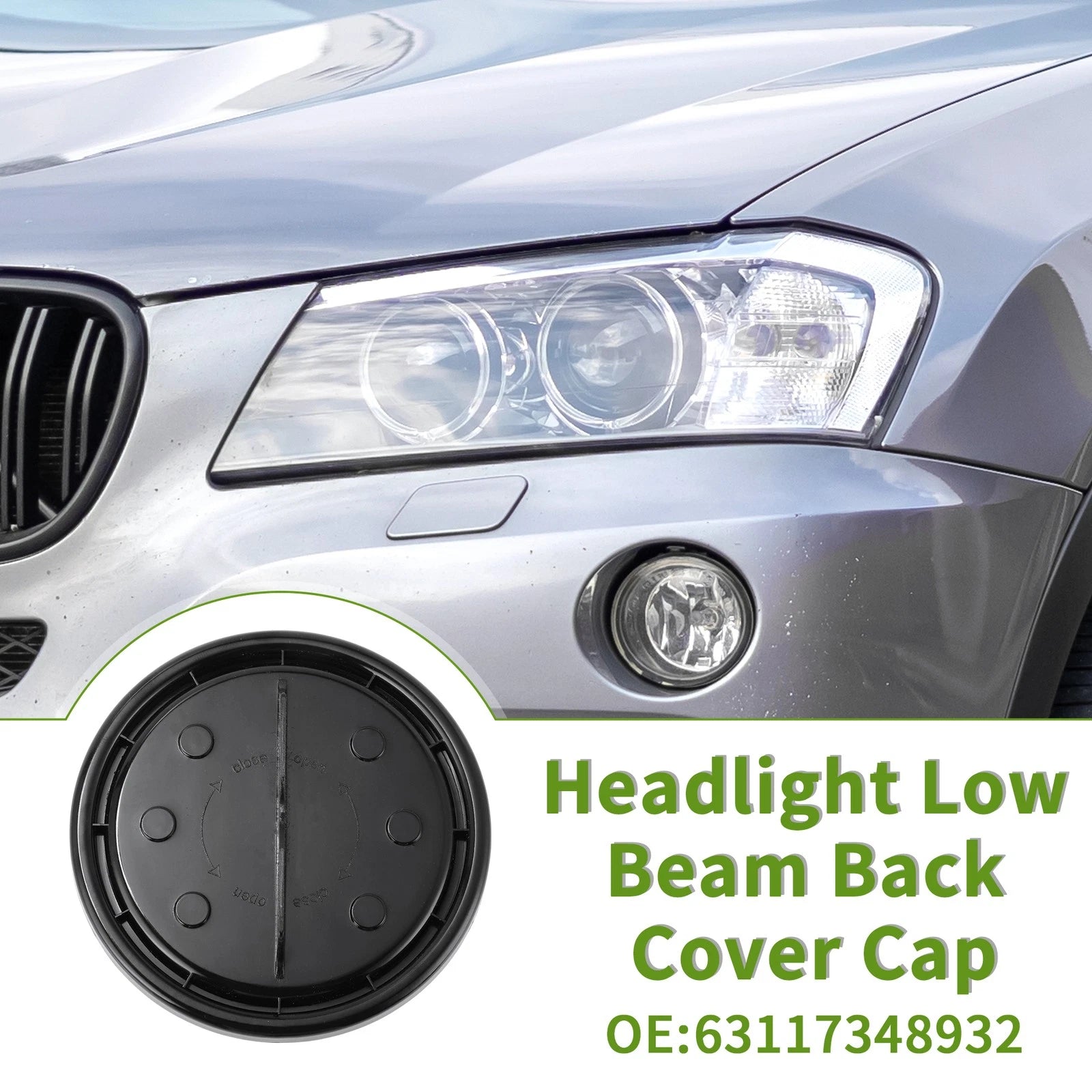 Headlight Dust Cap No. 63117348932 for BMW X3 (2011–2014)