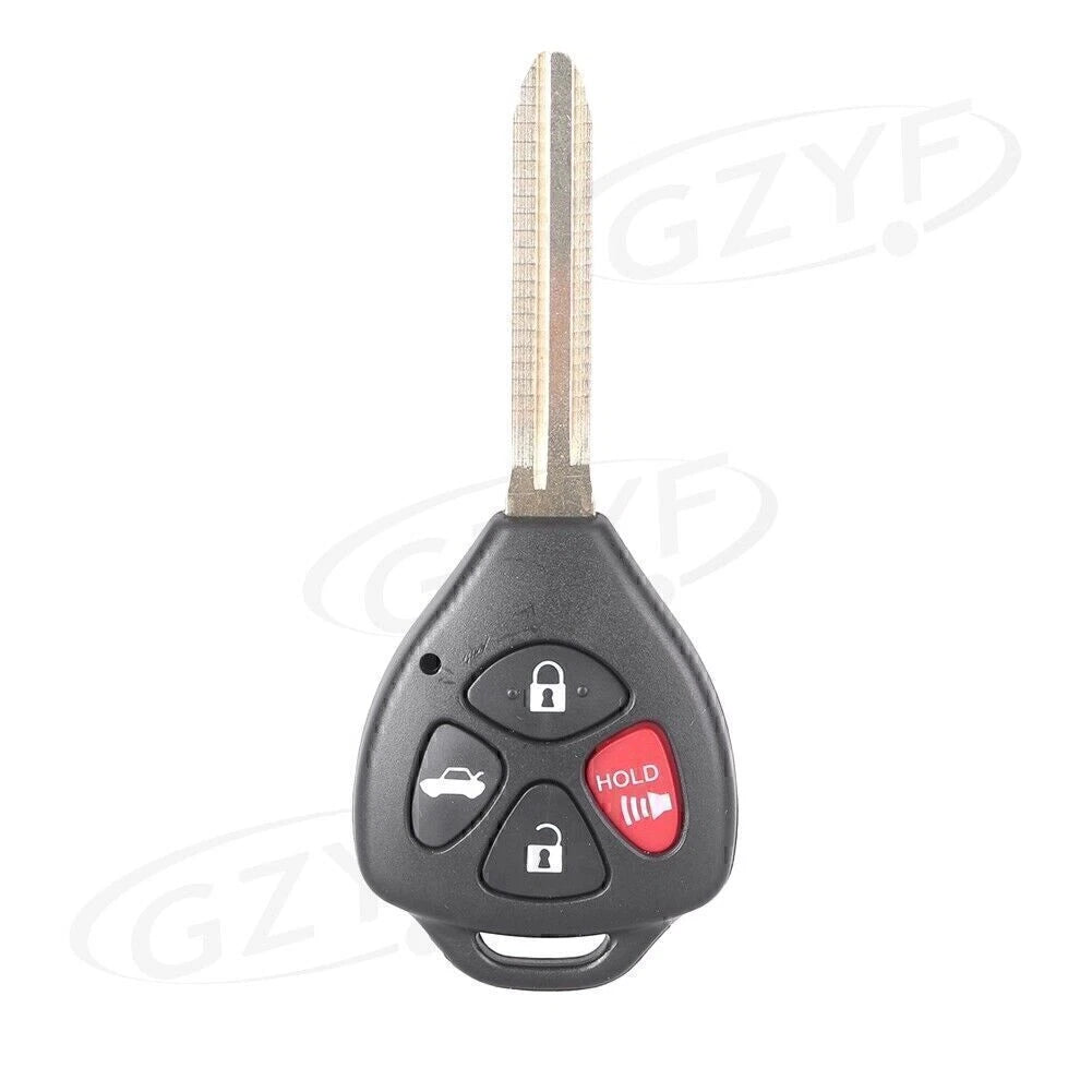 Set of 4 Remote Key Shell Cases for Toyota Avalon Corolla (2006–2010)