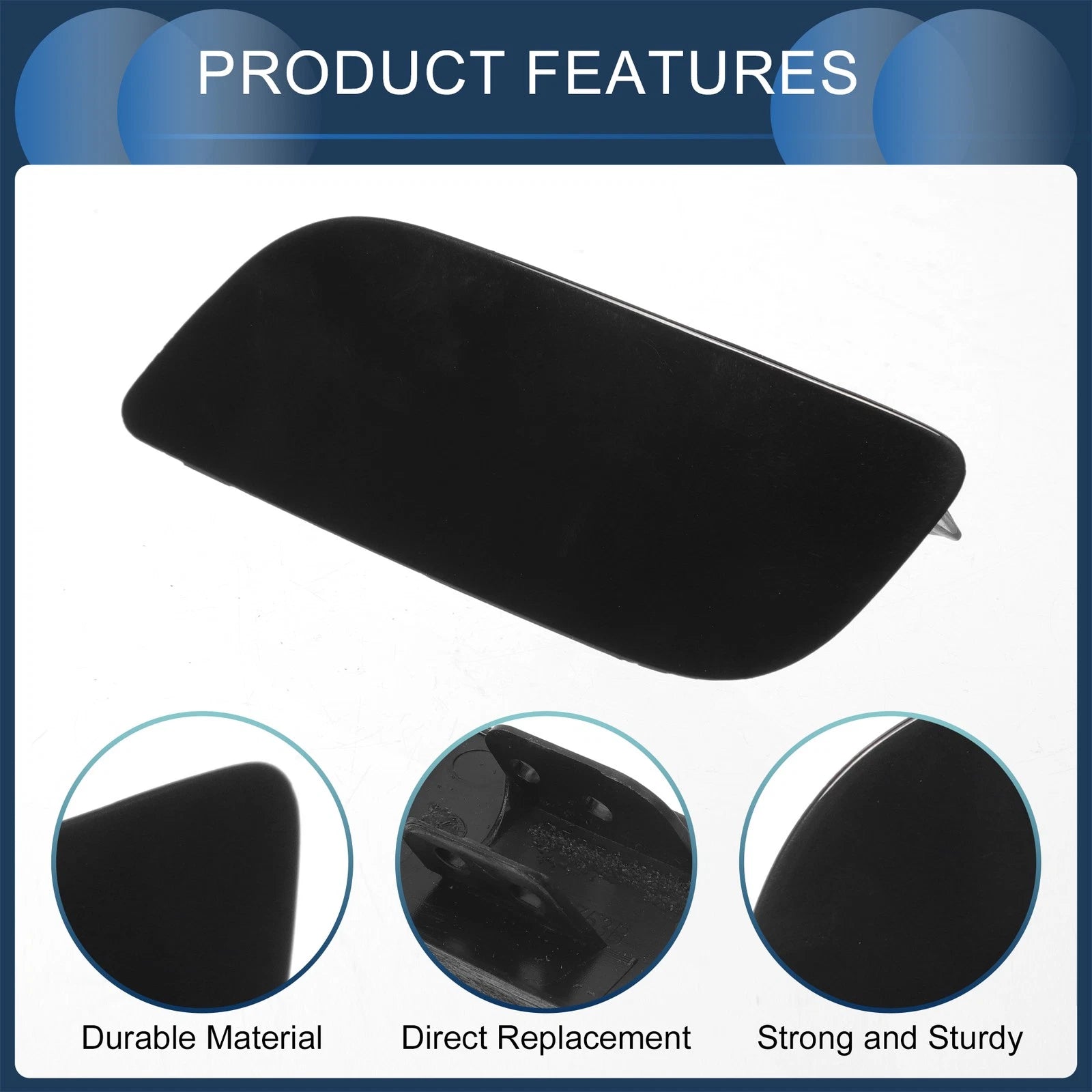Front Left Washer Nozzle Cover Cap for Audi TT (2016–2023) 1 Pcs Black