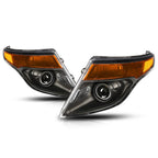 Smoked Housing Headlights with Clear Side Corner Signals for Corolla (2009–2010)