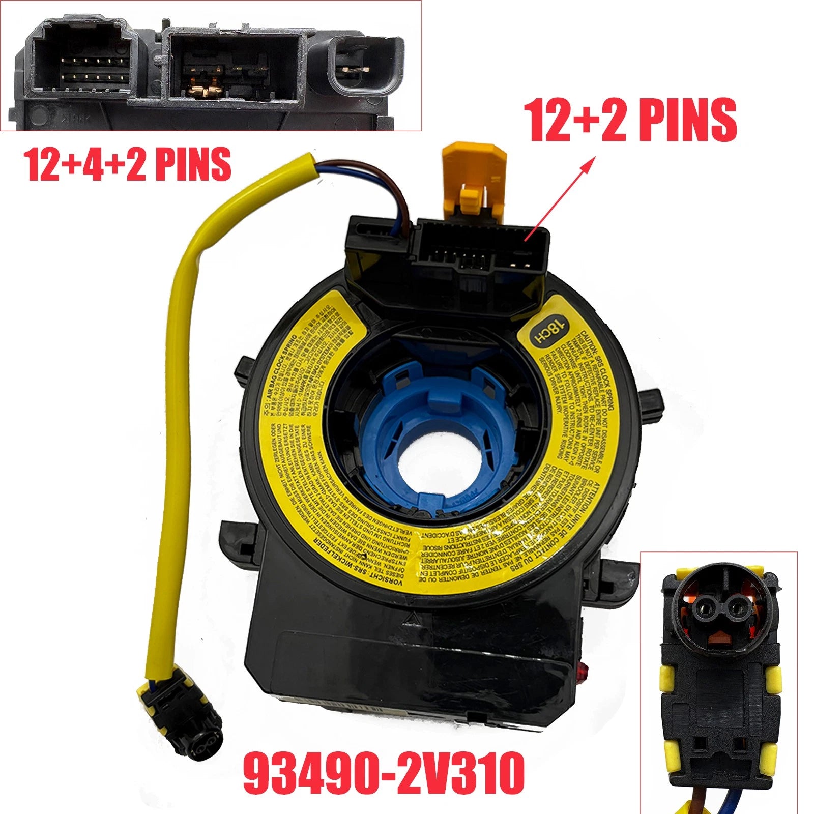 Spiral Cable Clock Spring for Hyundai Veloster Turbo (2012–2017) 93490-2V310