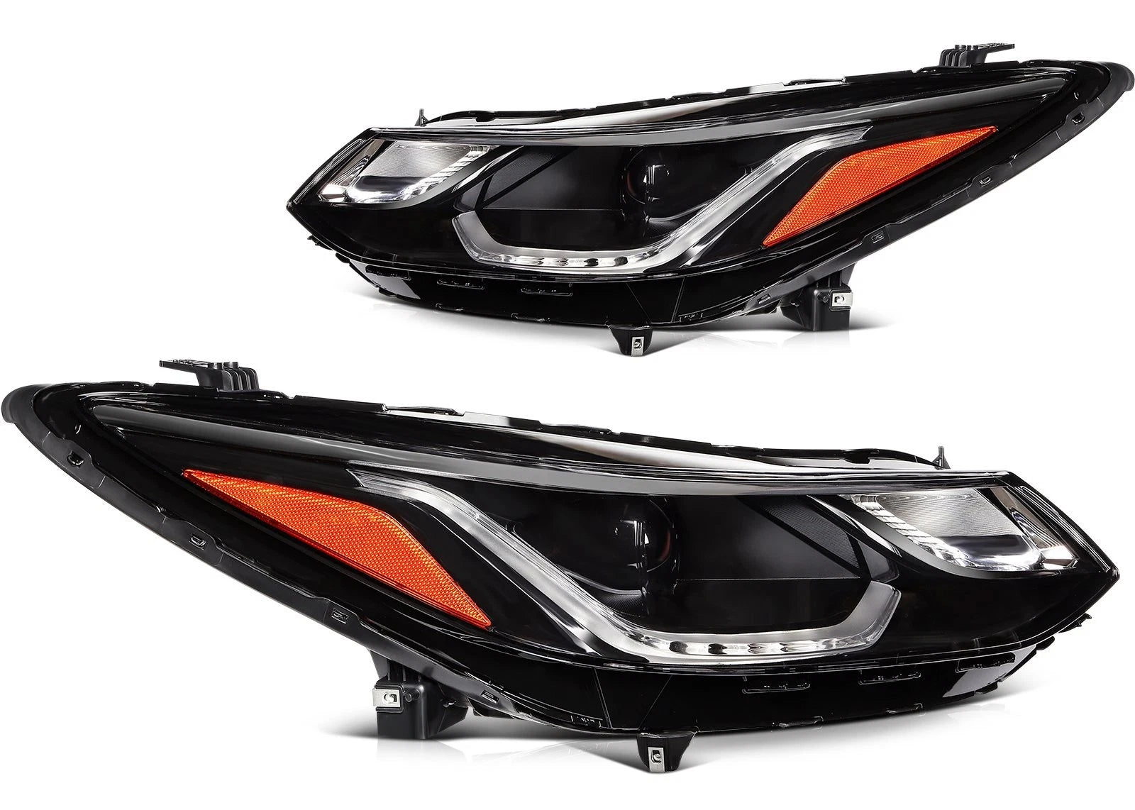 2X Headlight Assembly for Chevy Cruze Sedan (2016–2019)