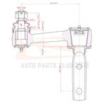 Set of 12 Front Idler Pitman Arm Tie Rods for Dodge Ram 1500 (1994–1996)