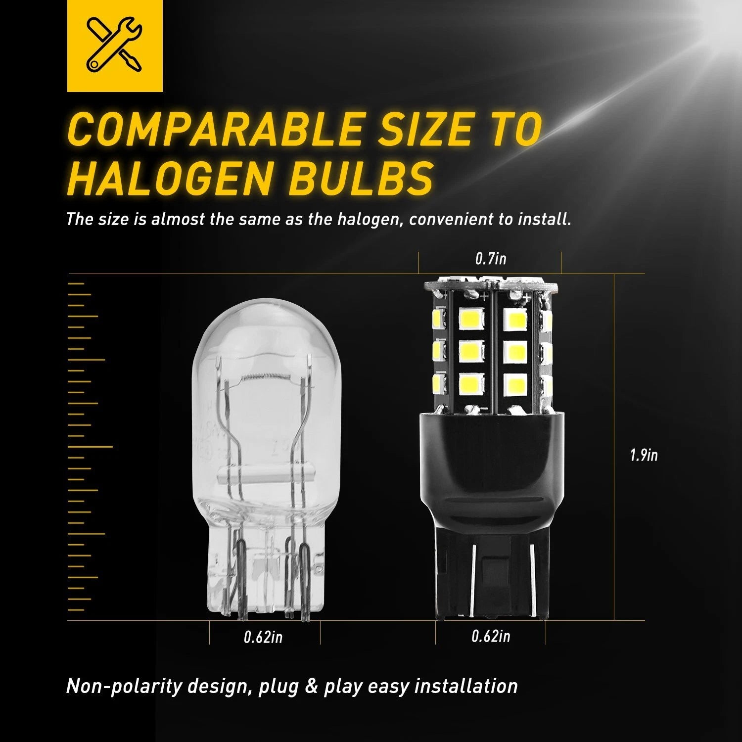 LED Backup Reverse Bulbs for Make Model