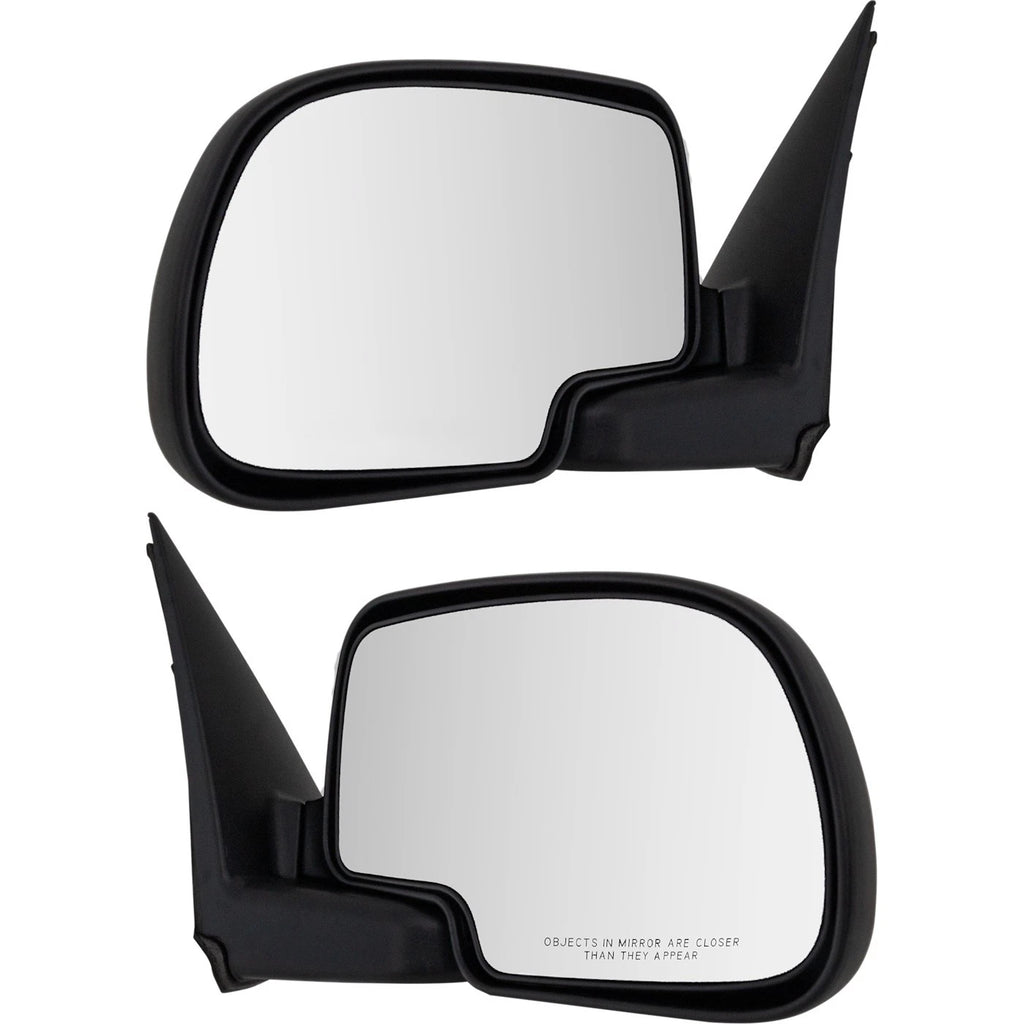 Set of 2 Mirrors for Chevrolet Silverado 1500 (1999–2006) Manual Glass