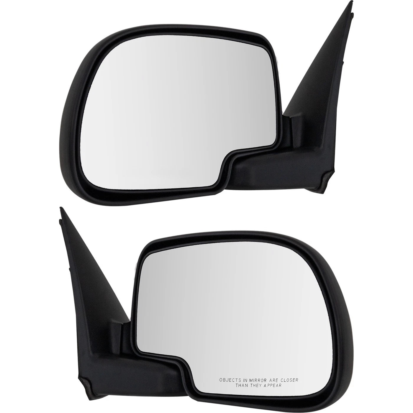Set of 2 Mirrors for Chevrolet Silverado 1500 (1999–2006) Manual Glass