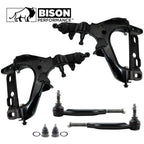 6pc Front Lower Control Arm Outer Tie Rods Kit for Chevy GMC