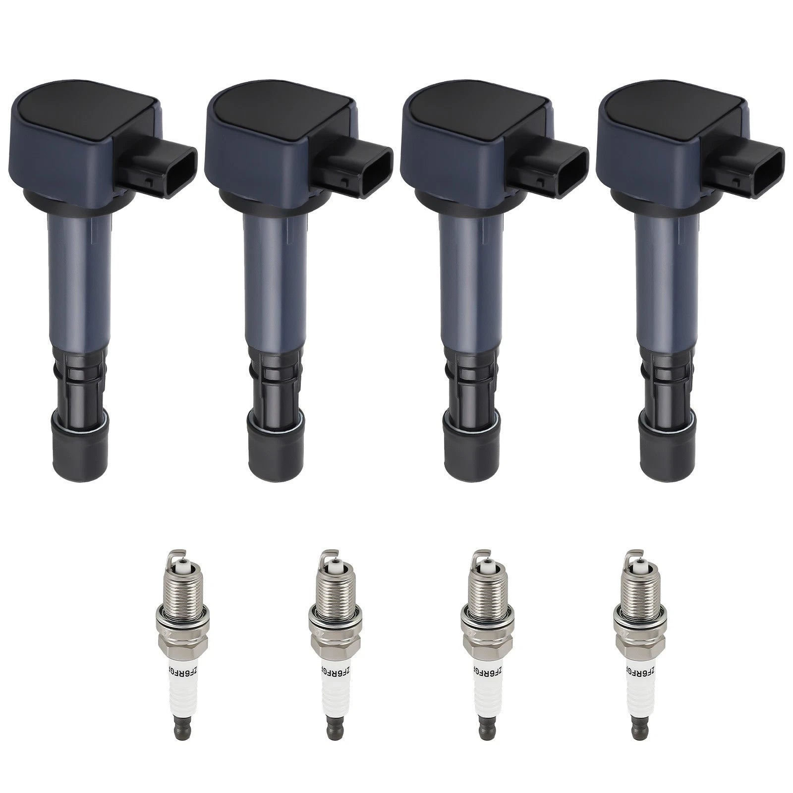 Set of 4 Ignition Coils and Spark Plugs for Acura EL Honda Civic (2001–2005)