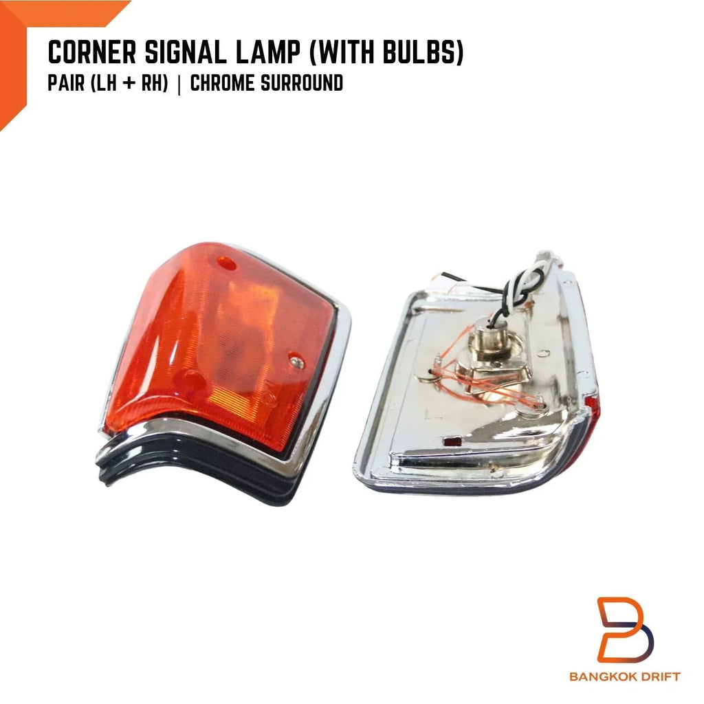 Chrome Front Corner Signal Lamp Light for Nissan Datsun 720 (79-87)