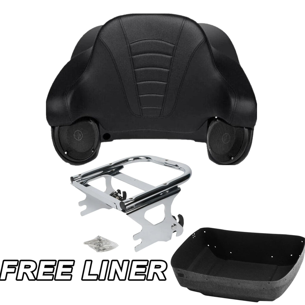 Trunk Pad Mount Rack Speaker for Harley Road Glide King (2009–2013)