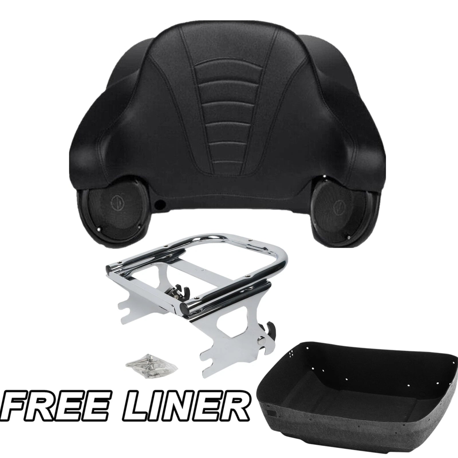 Trunk Pad Mount Rack Speaker for Harley Road Glide King (2009–2013)