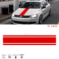 Red KK Vinyl Front Hood Bumper Fender Trunk Stripe Stickers Decals (2010–2020)
