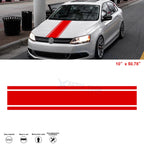 Red KK Vinyl Front Hood Bumper Fender Trunk Stripe Stickers Decals (2010–2020)