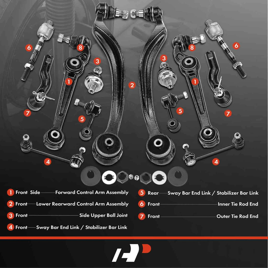 Set of 14 Control Arms with Ball Joints for Ford Lincoln