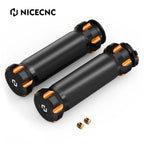 Pair CNC Orange Handlebar Grips for Harley Softail Deuce EFI FXSTDI (2001–2006)