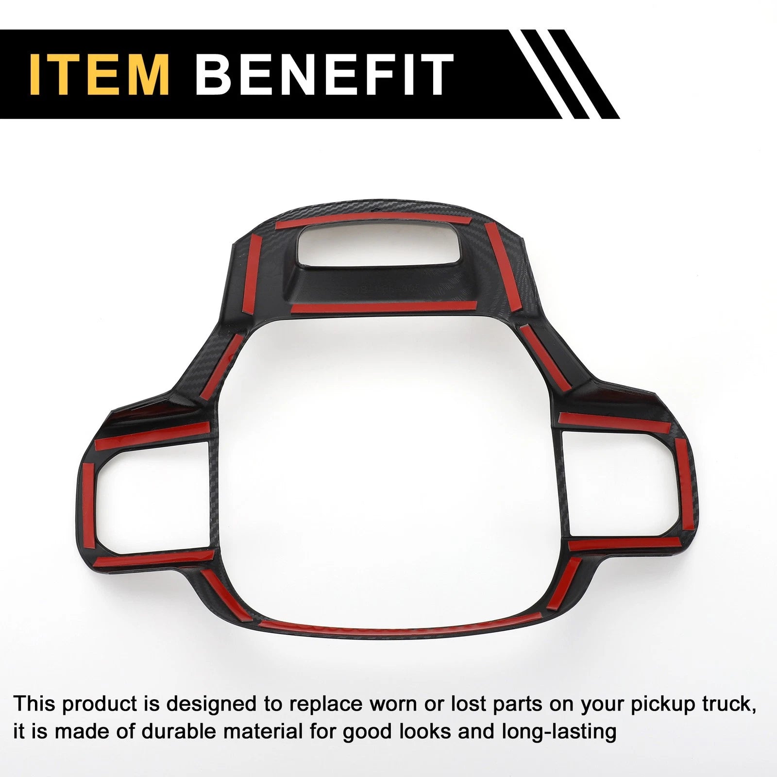 Steering Wheel Cover Trim for Ford F-150 (2021–2024) Carbon Fiber Pattern Set