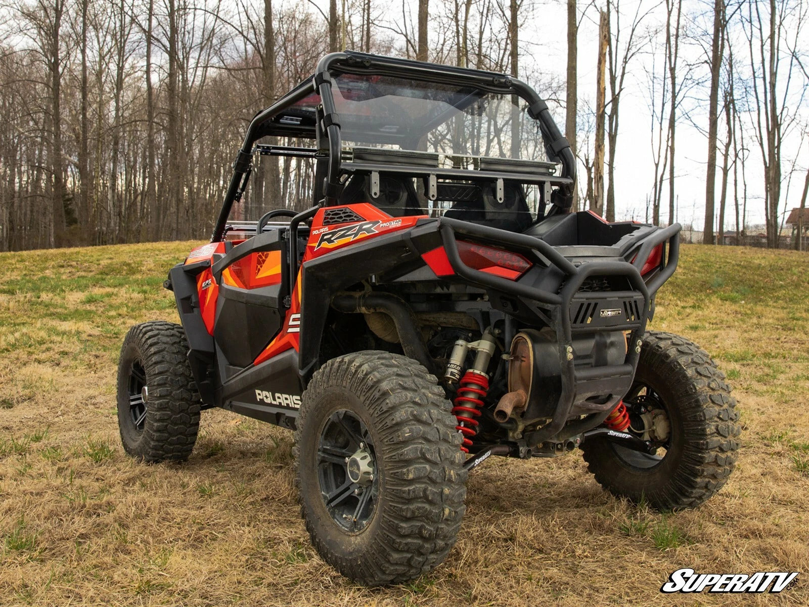 Heavy Duty Vented Rear Windshield for Polaris RZR S 1000 (2016–2020)