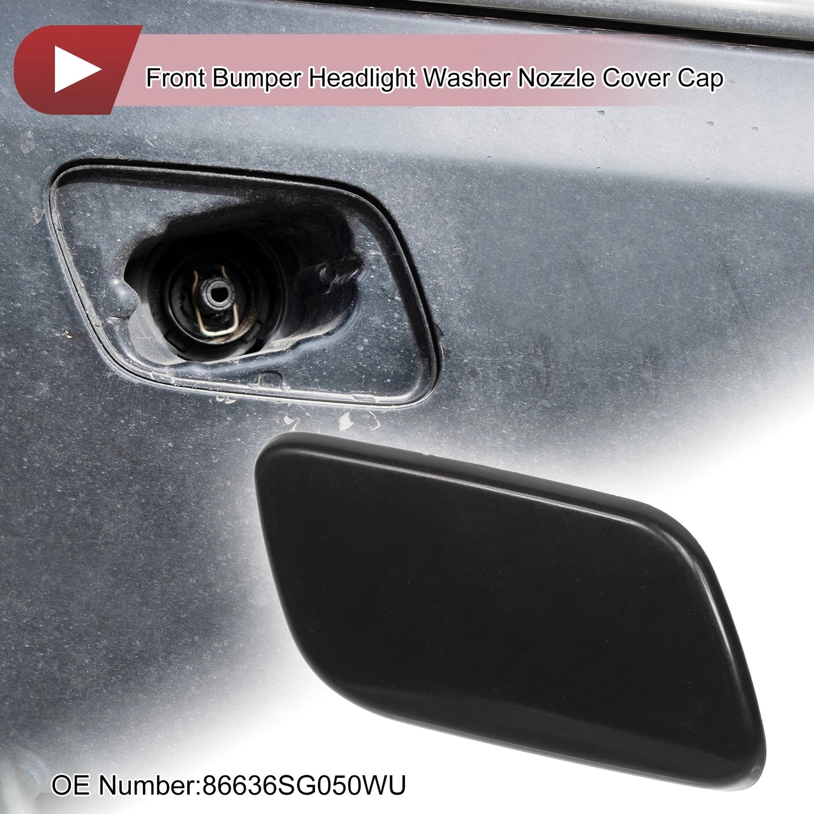 Washer Nozzle Cover Cap for Subaru Forester Sport (2013–2015) Unpainted
