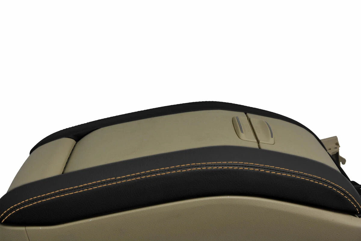 Console Lid Trim Armrest for Toyota Highlander (2014–2018) Beige Stitch