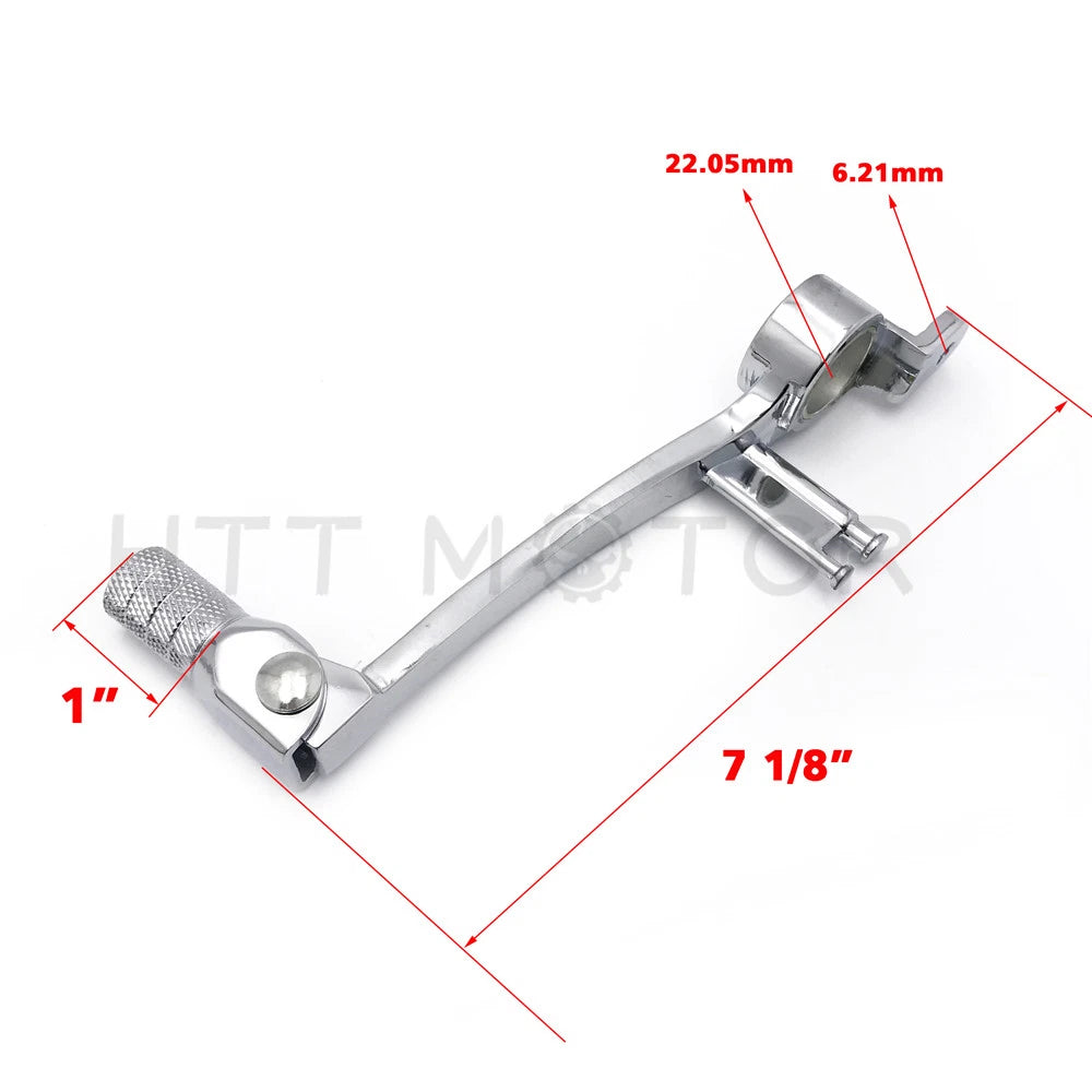 Chrome Brake Shift Pedal Foot Lever for Suzuki GSXR 600 750 1000 (2006–2010)