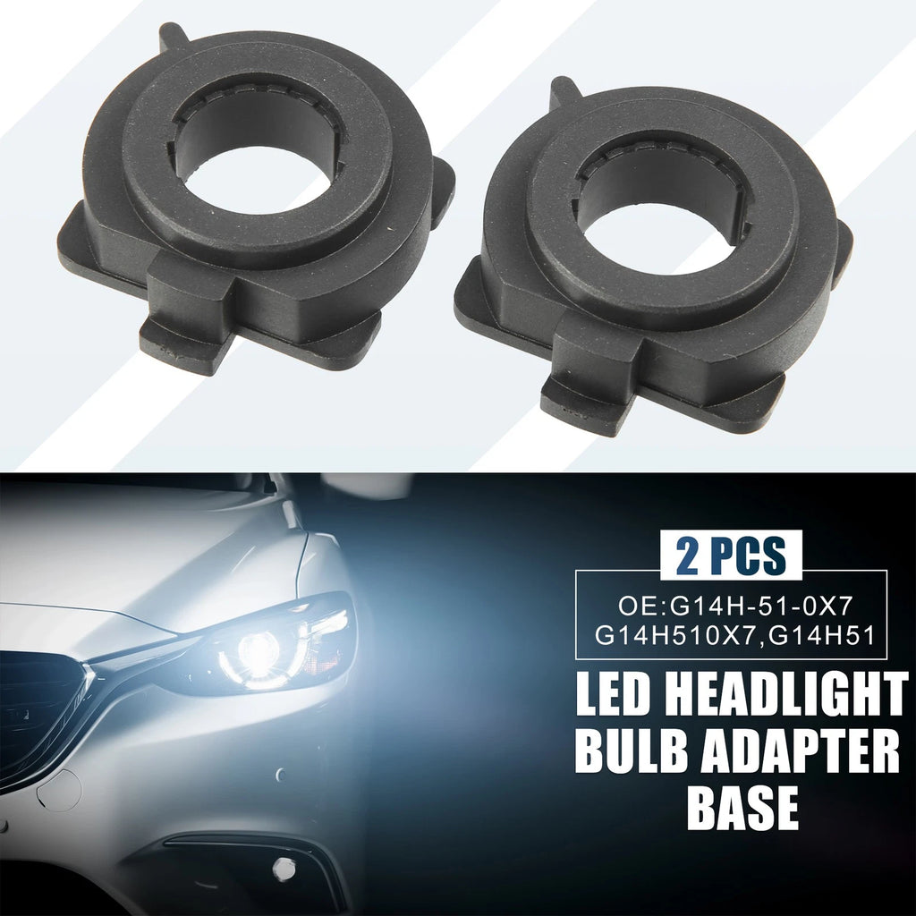 H7 LED Headlight Bulb Holder Socket for Mazda 3 5 6 MX-5 CX-5 CX-7 (2010–2023)