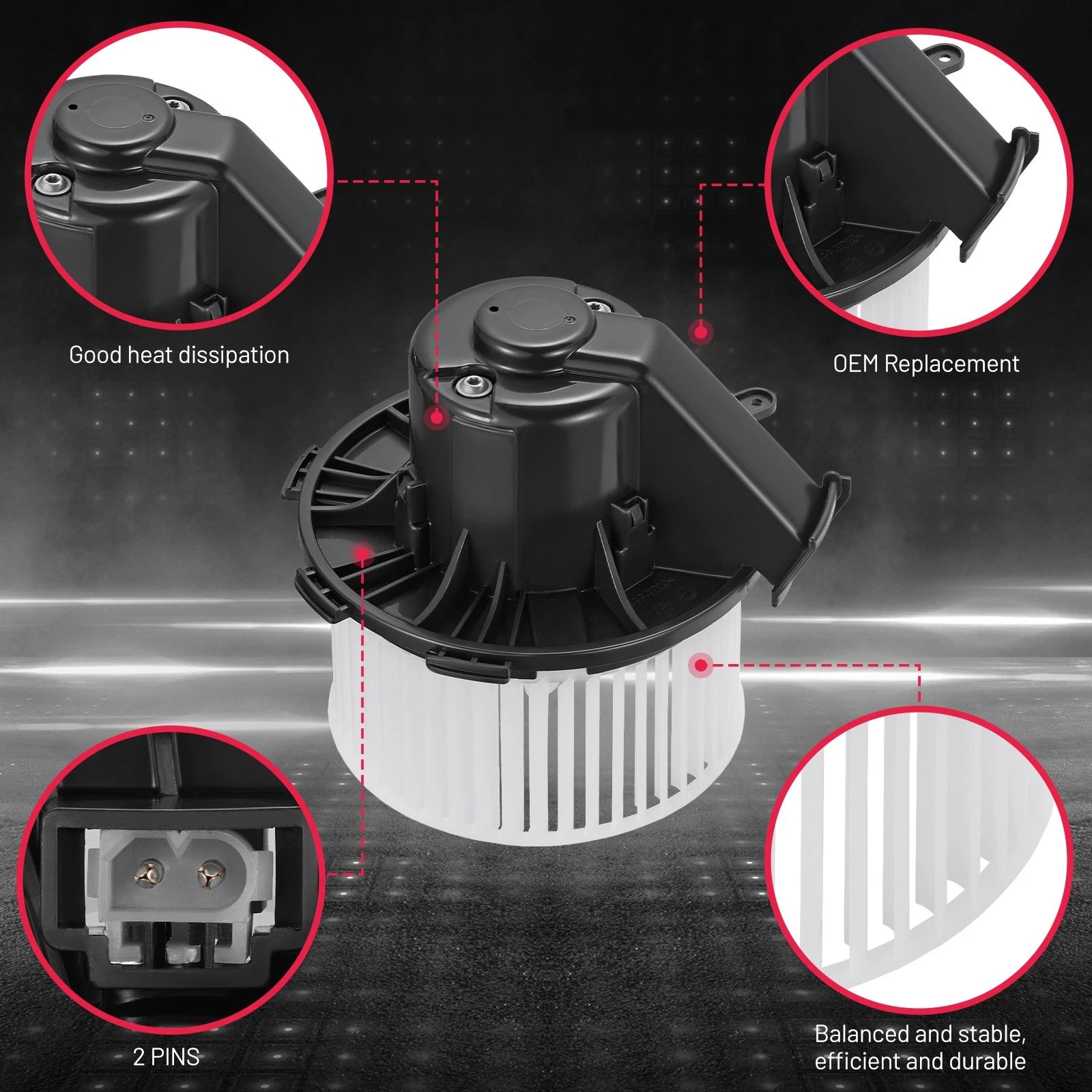 AC Blower Heater Motor for Dodge Mercedes-Benz Sprinter 2500 3500 (2007–2018)