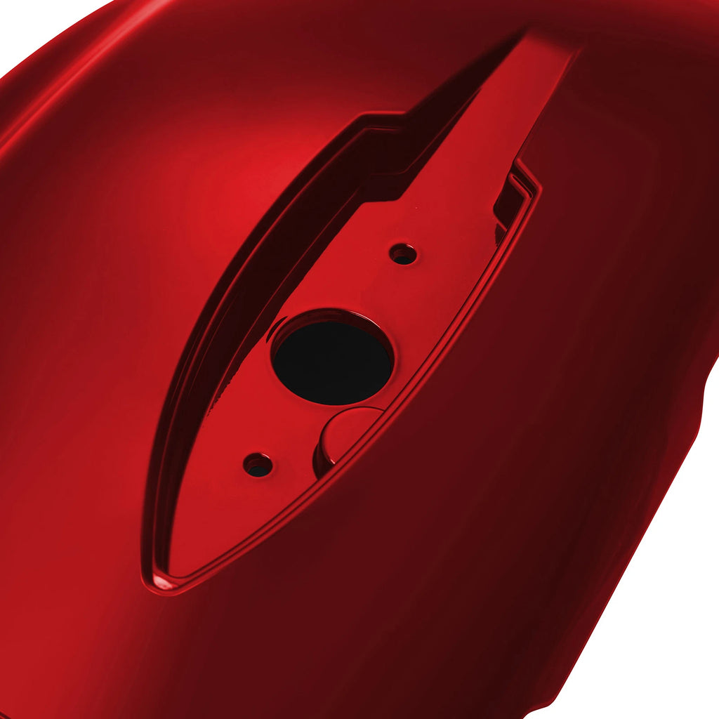 Red Hard Saddlebags with Electronic Latch for Indian Chieftain (2014–2018)