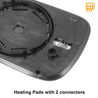 Pair Heated White Mirror Glass for Honda Accord (2003–2007)