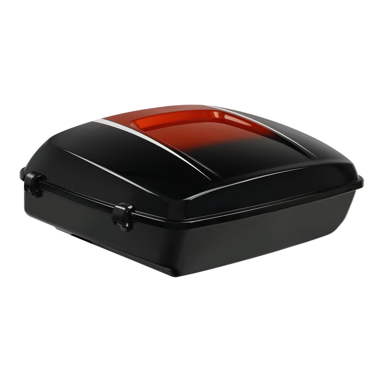 Chopped Trunk for Harley Touring (2014–2025) Sunset Orange/Black Fade