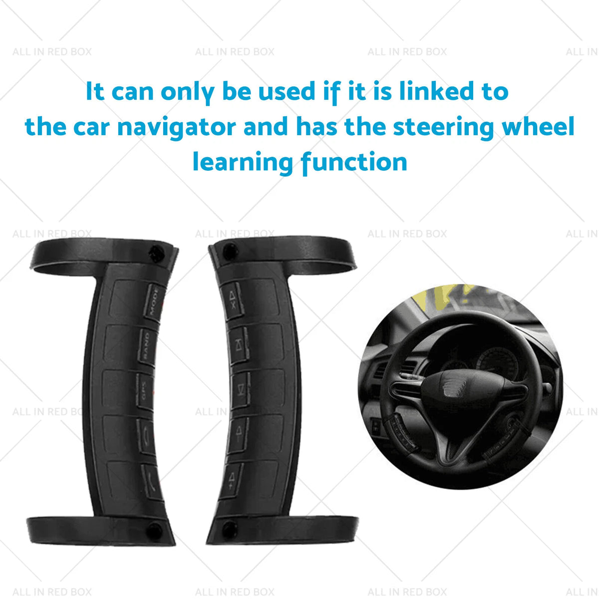 Wireless Steering Wheel Remote Control for Car Stereo DVD (Universal)