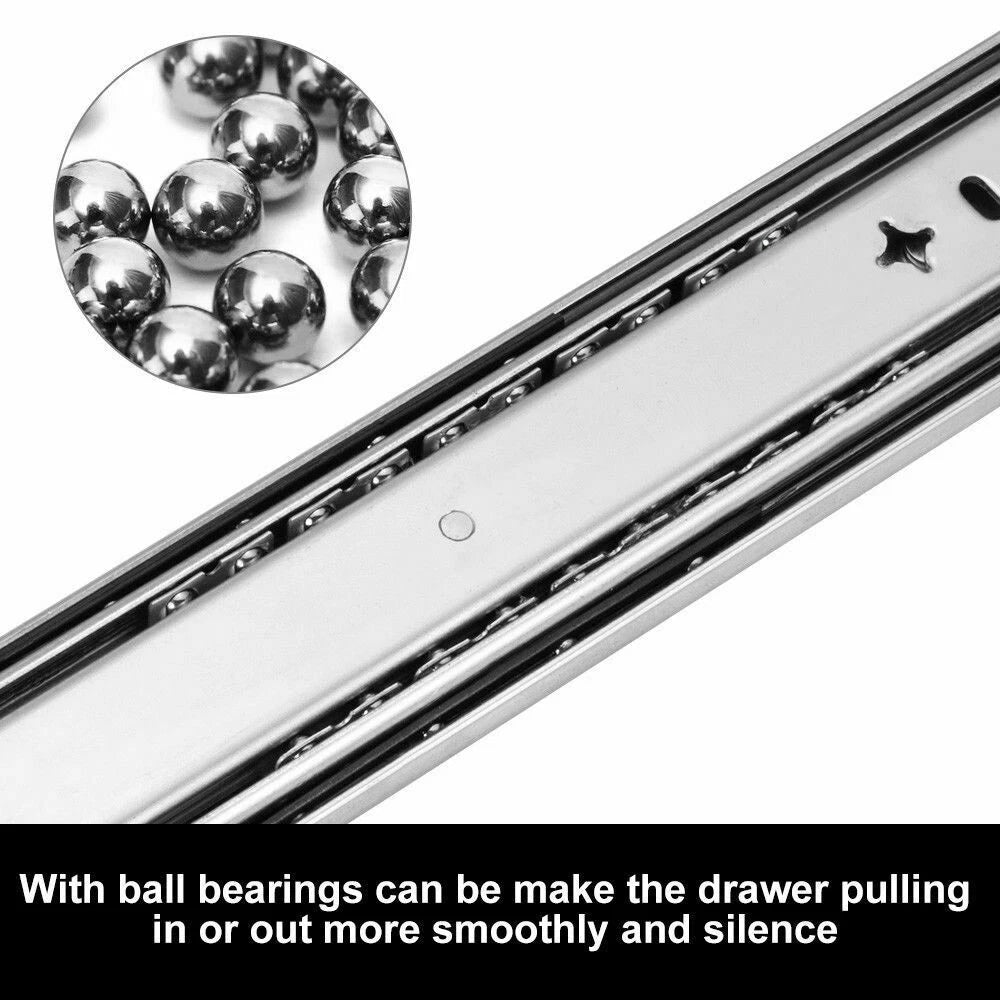 2X Heavy Duty Locking Drawer Slide Runner for Trailer (800mm)