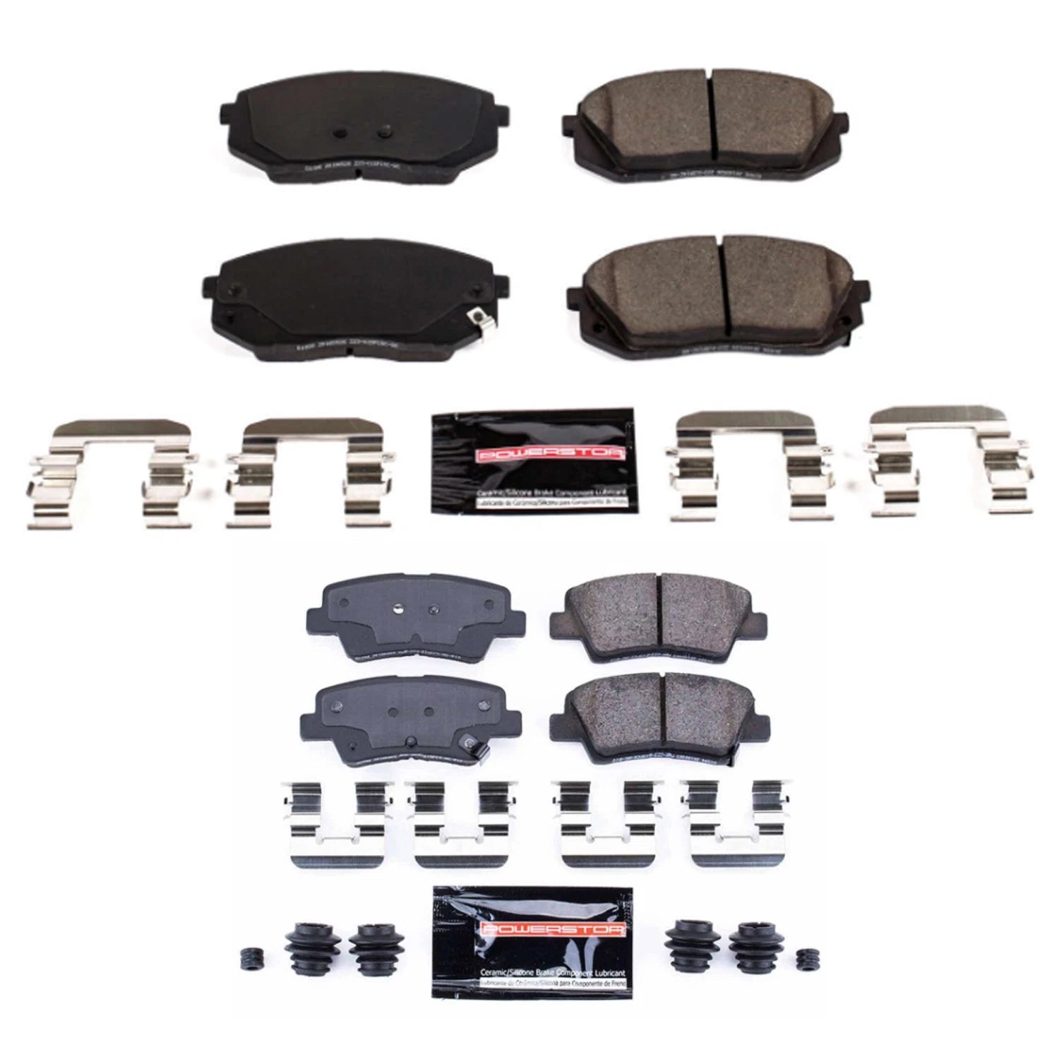 PowerStop Z23 Ceramic Disc Brake Pads Kit for Kona Electric, Optima (2019–2023)