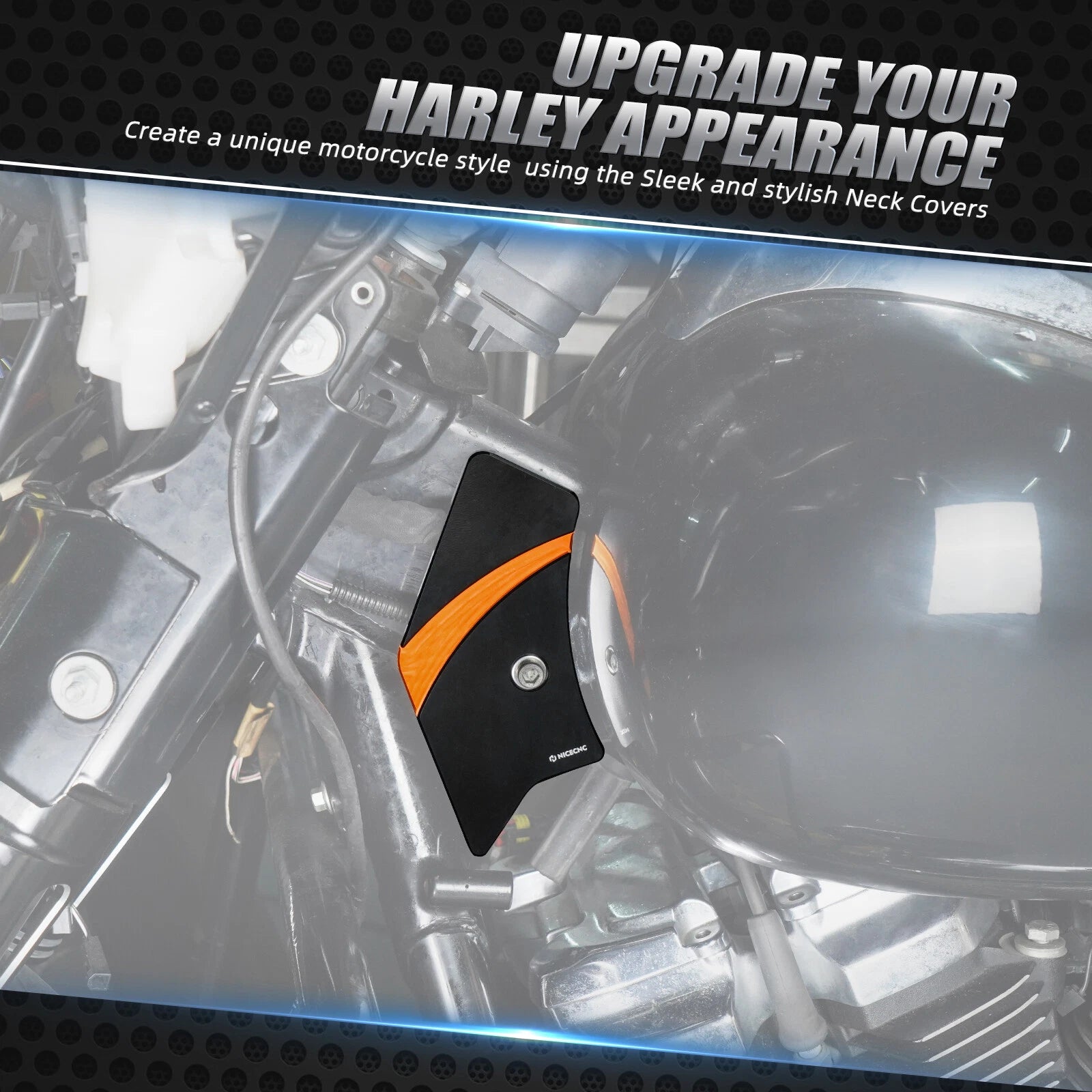 Frame Side Neck Covers Plate for Harley Electra Glide Ultra Classic FLHTCU (2017–2019)