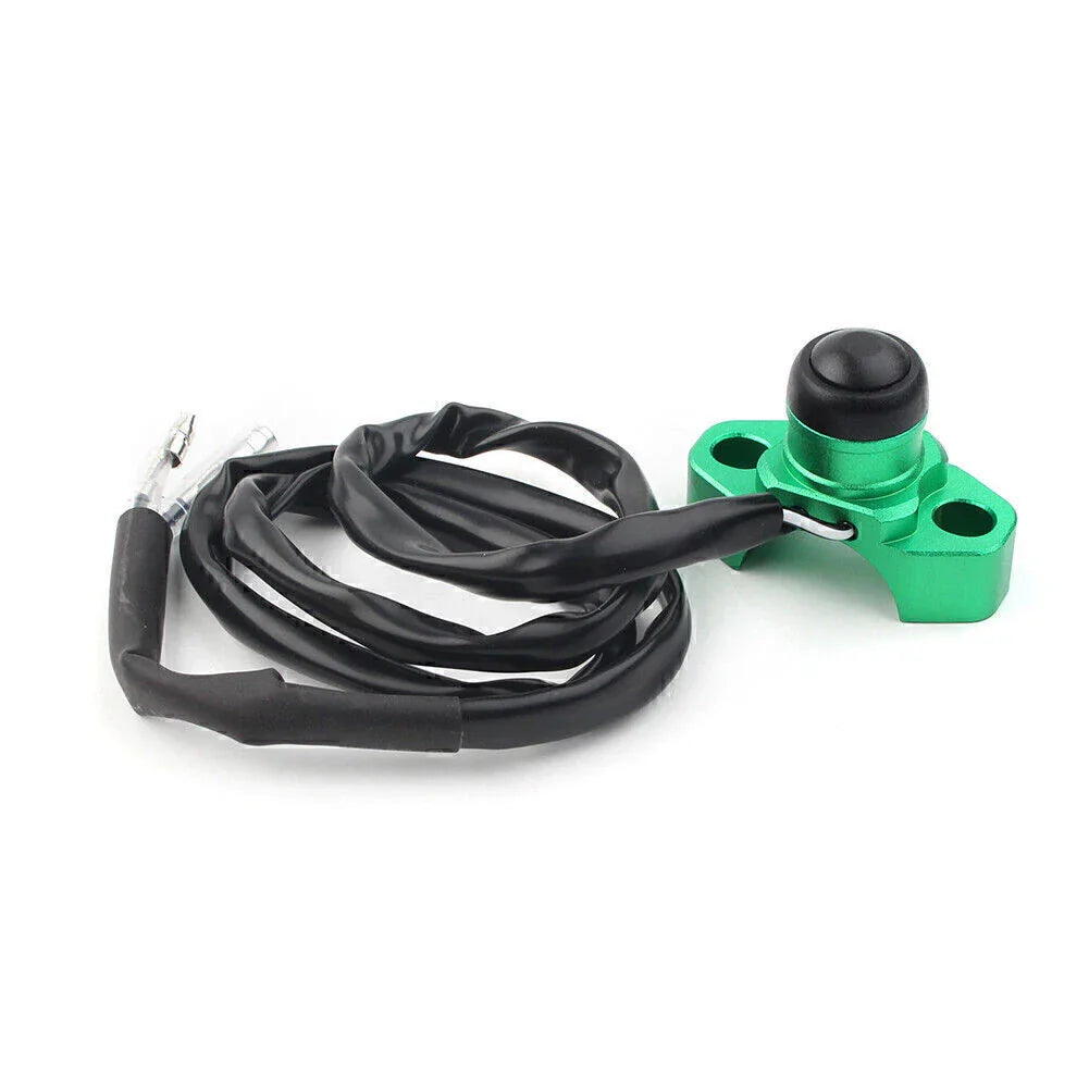 CNC Engine Stop Start Kill Switch Button for Dirt Bike Quad ATV Green