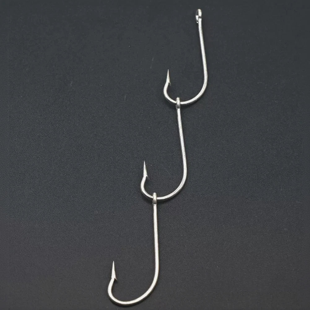 Gang Hooks for Sea Angling and Squid Fishing (Carbon Steel, 10 Strings)
