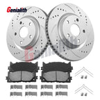 Front Slotted Brake Rotors & Pads for Toyota Camry Avalon (2007–2018)