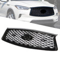 Front Grille Bumper Upper for Infiniti Q50 (2018–2021) Black Mesh
