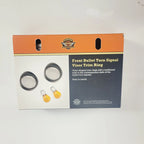 Front Bullet Turn Signal Trim Rings for Harley-Davidson (2009) - Black, Smoked Lens, 73342-09